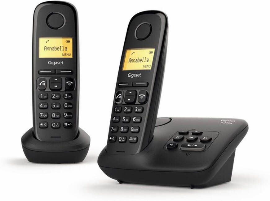 Gigaset A270A duo zwart antwoordapparaat 2 stuks | Smartphones tablets en meer | Telefonie&Tablet Vaste telefoons | L36852-H2832-M201