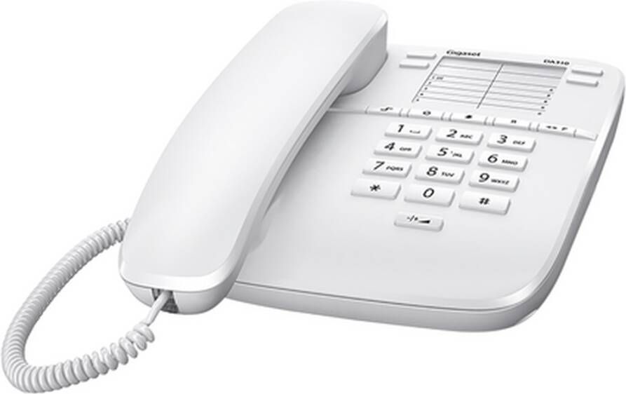 Gigaset DA310 corded desk phone white 1 piece | Smartphones tablets en meer | Telefonie&Tablet Vaste telefoons | S30054-S6528-R102