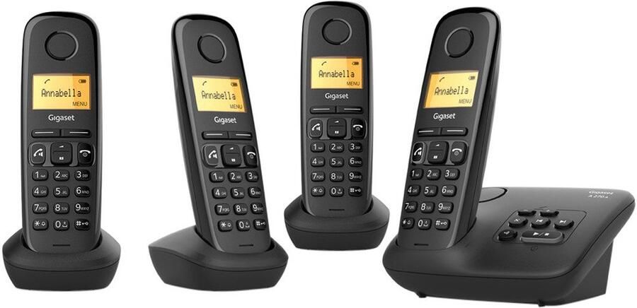 Gigaset A270A Quattro zwart antwoordapparaat | Vaste telefoons | Telefonie&Tablet Bel&SMS | 4250366850573 - Foto 4