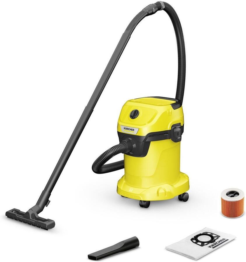 Kärcher WD 3 V-17 4 20 Nat- en Droogzuiger 1000W Vuilreservoir 17L Stroomkabel 4m