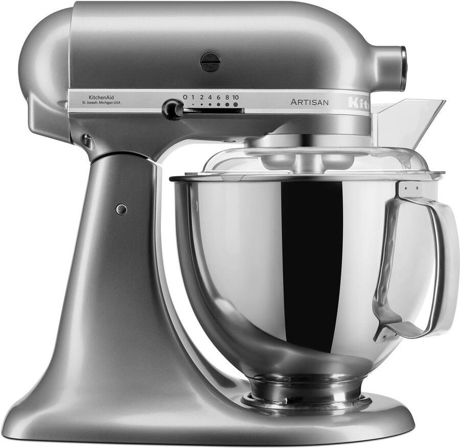 Kitchenaid Artisan 5KSM175PSECU Contour Zilver | Keukenrobots | Keuken&Koken Keukenapparaten | 5413184120641