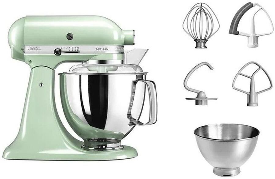 Kitchenaid Artisan 5KSM175PSEPT Pistache | Keukenrobots | Keuken&Koken Keukenapparaten | 5KSM175PSEPT