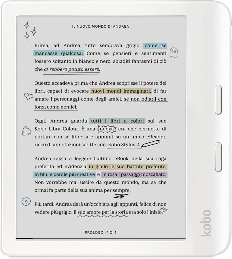 Kobo Libra Colour White | Smartphones tablets en meer | 0681495009480 - Foto 2