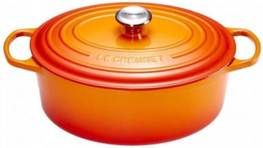 Le Creuset Gietijzeren Ovale Braadpan Oranjerood 33cm 7 5l | Potten&Pannen | 0024147265016