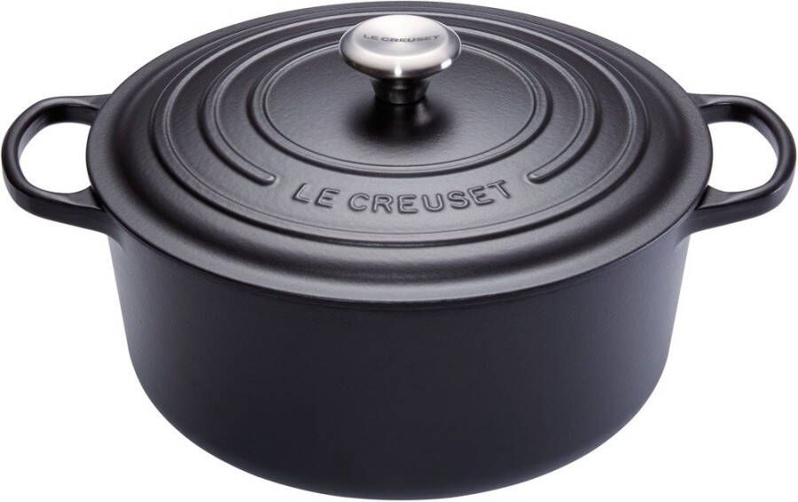 Le Creuset Gietijzeren Ronde Braadpan Mat Zwart 30cm 8 1l | Potten&Pannen | 0024147261131