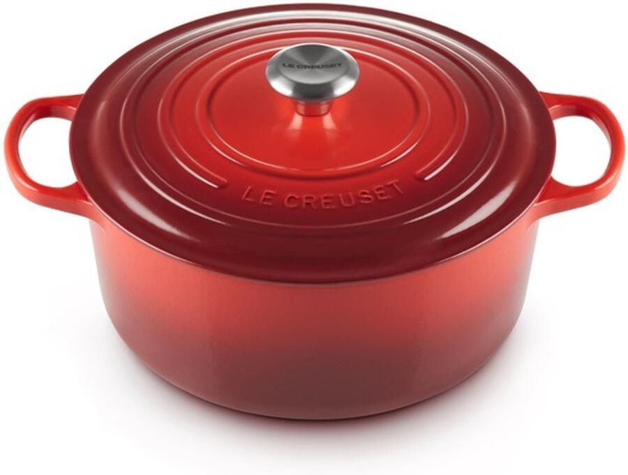 Le Creuset Gietijzeren Ronde Braadpan Kersenrood 22cm 3 3l | Potten&Pannen | Keuken&Koken Keukengerei | 0024147260677