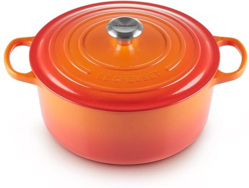Le Creuset Gietijzeren Ronde Braadpan Oranjerood 24cm 4 2L | Potten&Pannen | 0024147260769