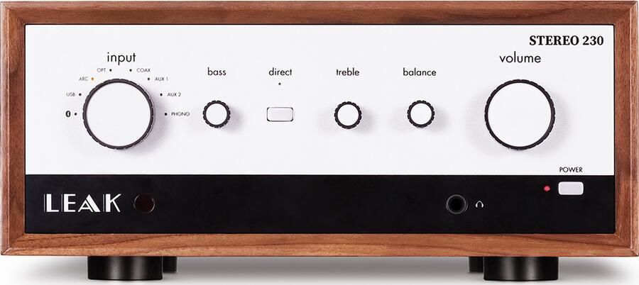 Leak Stereo 230 Versterker Walnoot | Hifi componenten | 6975268781708