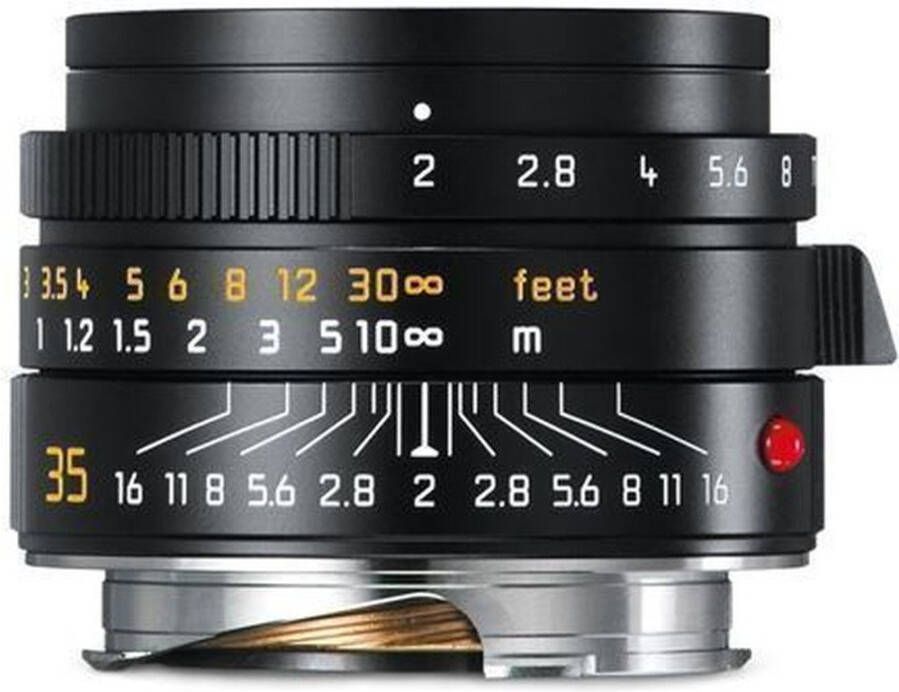 Leica M Summicron-M 35mm f 2.0 Zwart | Top 10 Objectieven lenzen | Fotografie Objectieven | 4022243116733