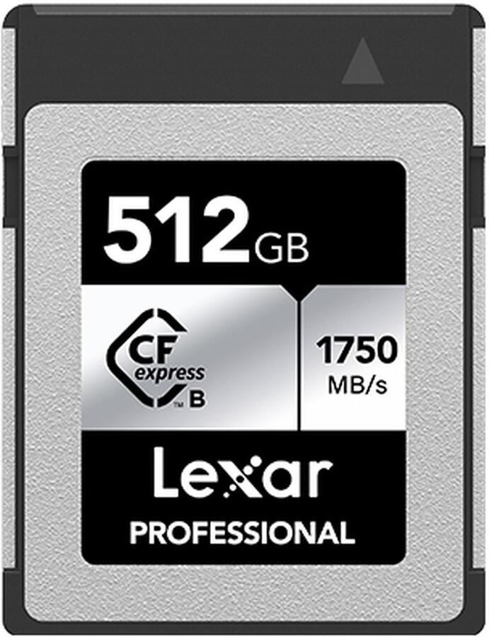 Lexar CFexpress Pro Type B Silver Series 512GB R1750 W1... | Geheugenkaarten | 0843367130382