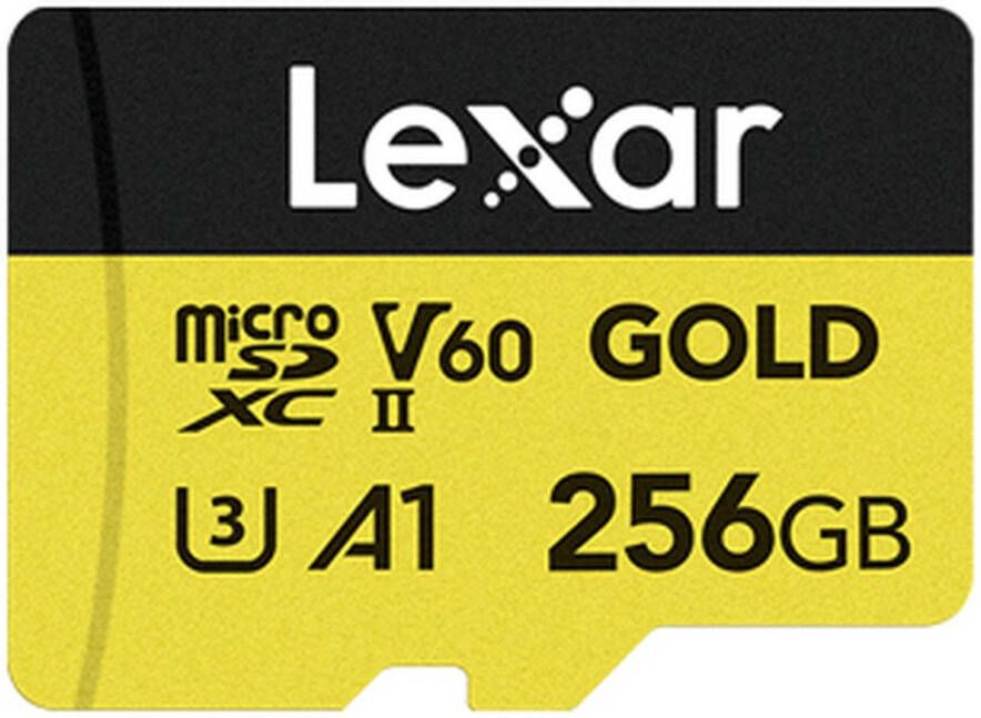 Lexar microSDXC Gold Series UHS-II 256GB V60 | Geheugenkaarten | 0843367132409
