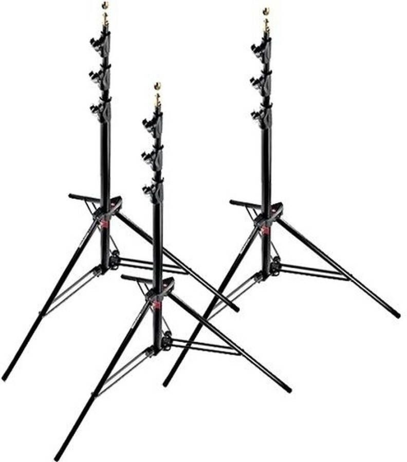 Manfrotto 1004BAC-3-Pack Blk Alu Ac Master Stand | Studiostatieven | Fotografie Studio | 1004BAC-3