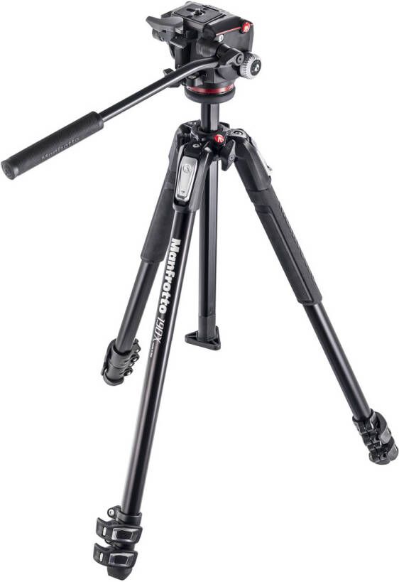 Manfrotto MK190X3 + 2-weg kop tripod | Tripods | Fotografie Statieven | MK190X3-2W