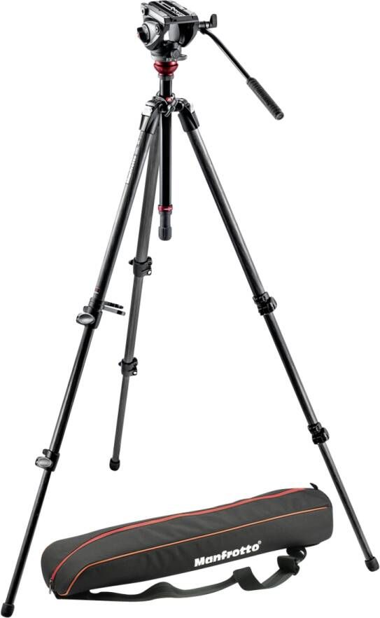 Manfrotto MVH500AH 755CX3 500 Mdeve Carbon Video System | Tripods | Fotografie Statieven | MVH500AH 755CX3