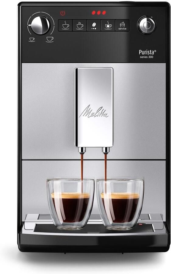 Melitta Volautomatisch koffiezetapparaat Purista F230-101 zilver zwart Favoriete koffie-functie compact & extra geruisloos - Foto 5