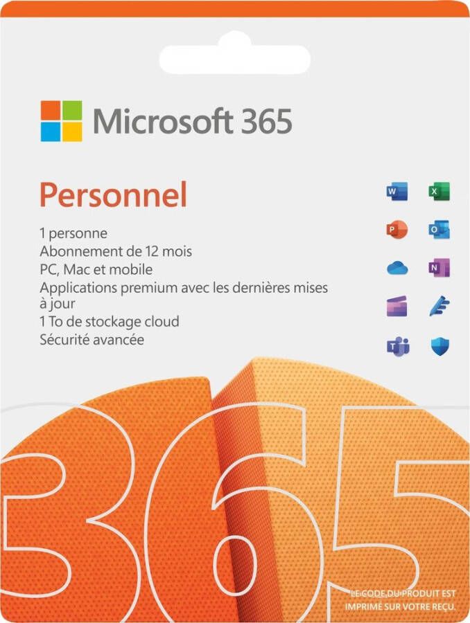 Microsoft Office 365 Personal FR | Software | 0196388209132