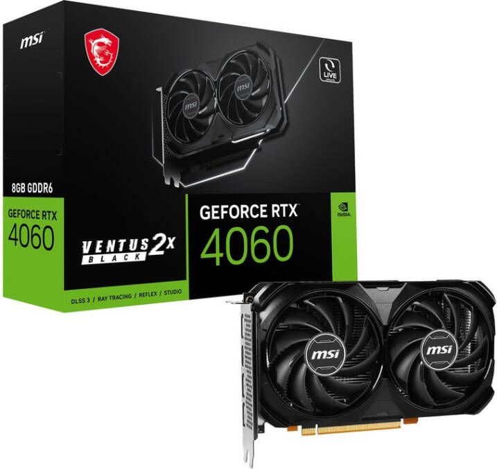 MSI GeForce RTX 4060 Ventus 2X Black 8G | Videokaarten | Computer&IT Componenten | 4711377115452