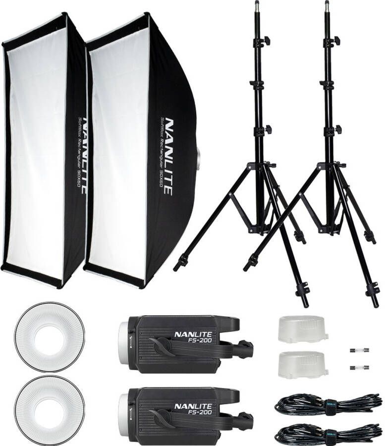 Nanlite FS200 Dual Kit | Studioflitsen | Fotografie Studio | 0651137511435