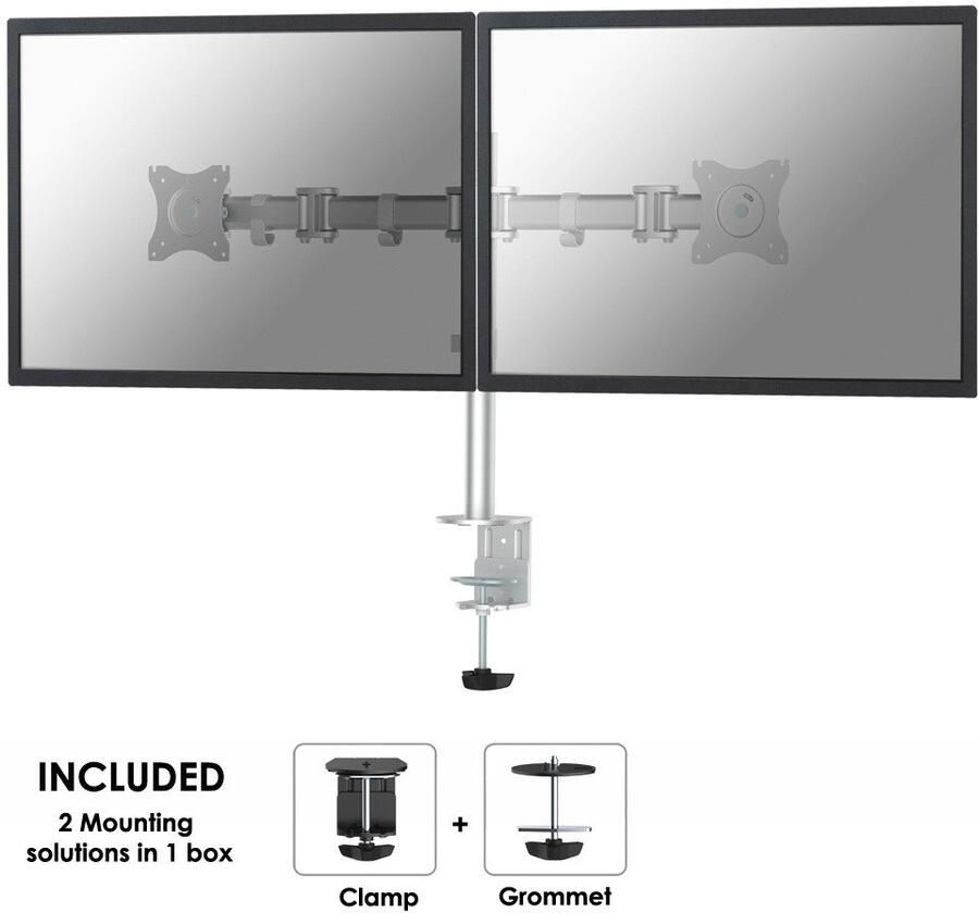 Neomounts by Newstar NeoMounts Flatscreen bureaubeugel 10-27 NM-D135DSILVER