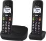 Panasonic DECT KX-TGU112EXB Duo Zwart | Smartphones tablets en meer | 5025232964185 - Thumbnail 3