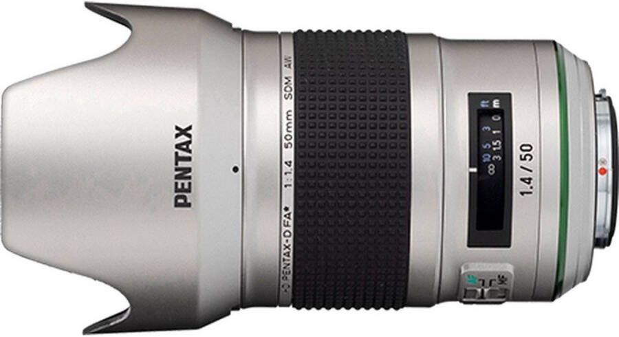 Pentax D FA 50mm f 1.4 SDM AW Zilver | Top 10 Objectieven lenzen | Fotografie Objectieven | 0027075302211