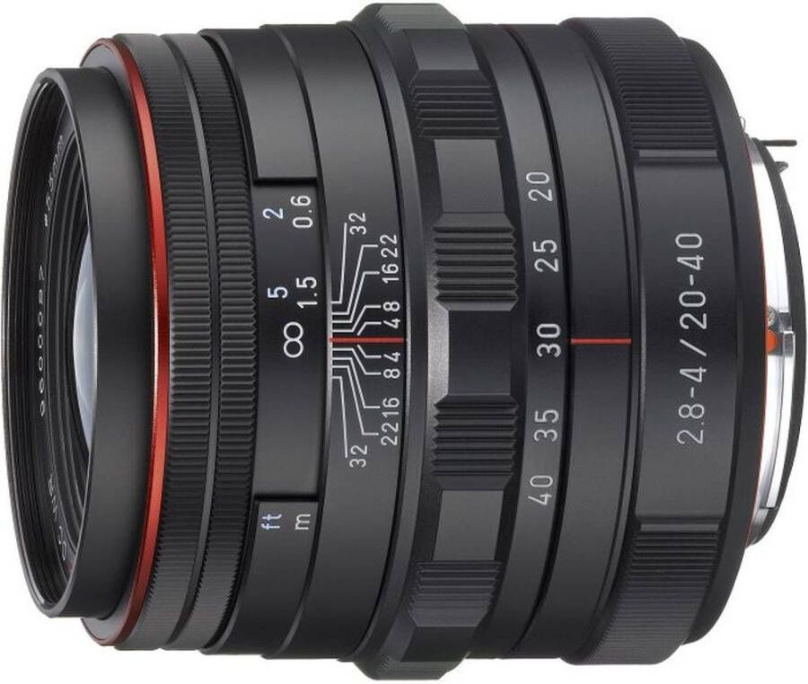 Pentax HD DA 20-40mm f 2.8-4.0 ED Limited DC WR Zwart | lenzen | Fotografie Objectieven | 23000