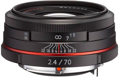 Pentax SMC DA 70mm f 2.4 AL Limited Zwart OP=OP | Top 10 Objectieven lenzen | Fotografie Objectieven | 21430