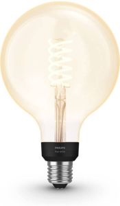 Philips Hue Slimme Verlichting Filamentlamp G125 Globe Ø 12 5 cm White E27 Bluetooth