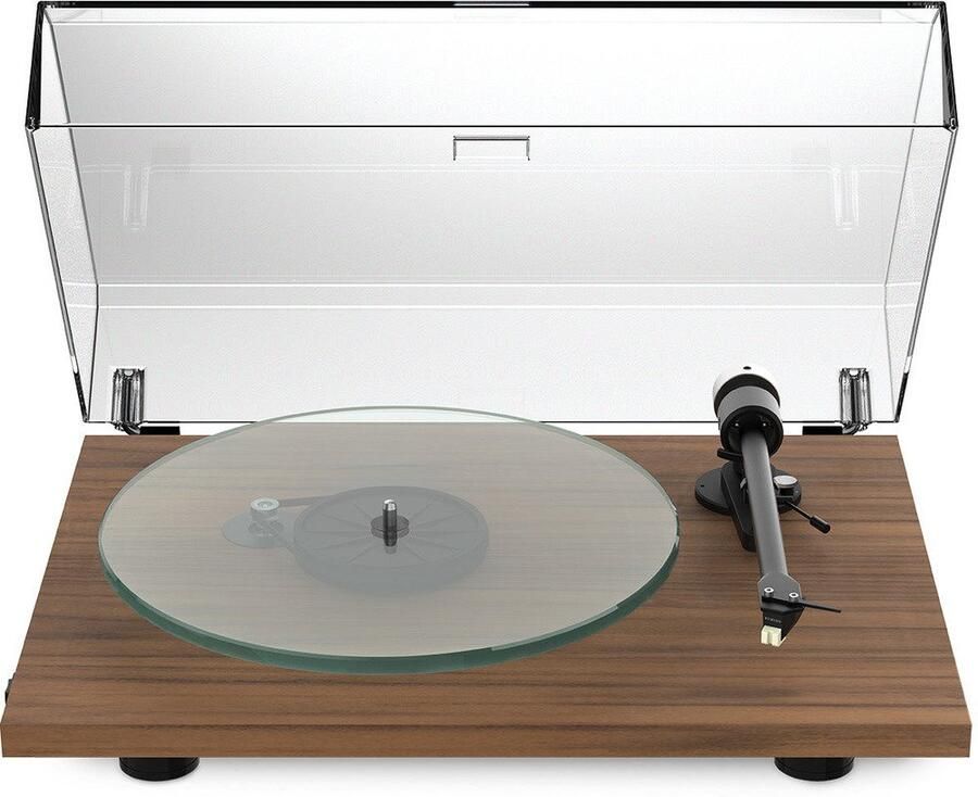 Pro-Ject Platenspeler T2W Walnoot | Hifi componenten | Beeld&Geluid Audio | 9120129861052