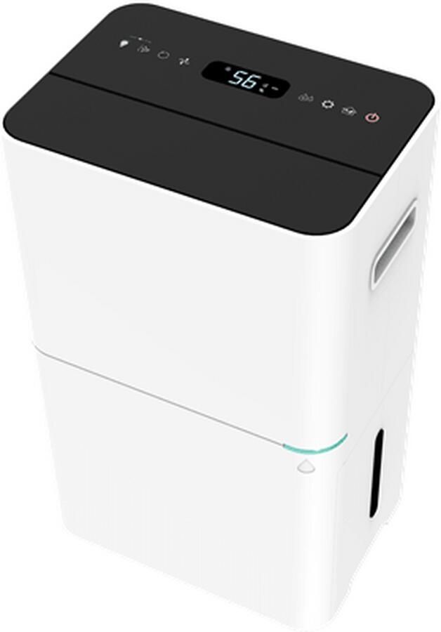Qlima D 820 A Smart -Luchtontvochtiger 20 L Dag Timerfunctie Hygrometer Geschikt voor Woonkamer Slaapkamer Badkamer Babykamer
