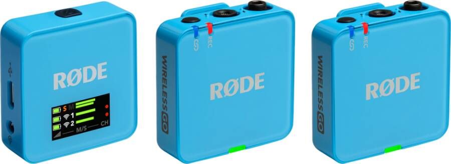 Rode Wireless Go III Blauw | Microfoons | Fotografie Studio | 0698813016549