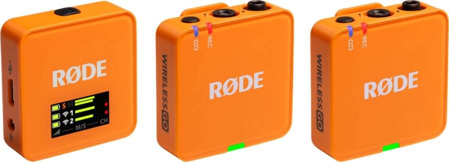 Rode Wireless Go III Oranje | Microfoons | Fotografie Studio | 0698813016587
