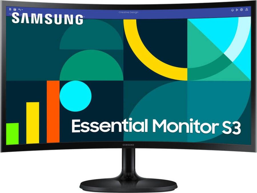 Samsung Essential Monitor 24 inch S36GD FHD | Curved monitoren | 8806095585321