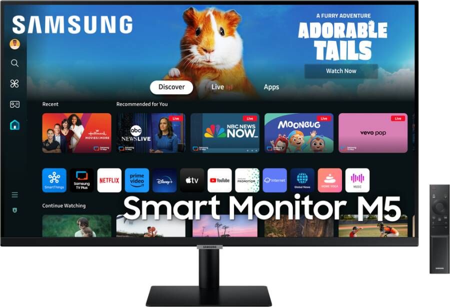 Samsung Smart Monitor M5 LS27DM500EUXEN | Monitoren voor thuis&kantoor | 8806095547022