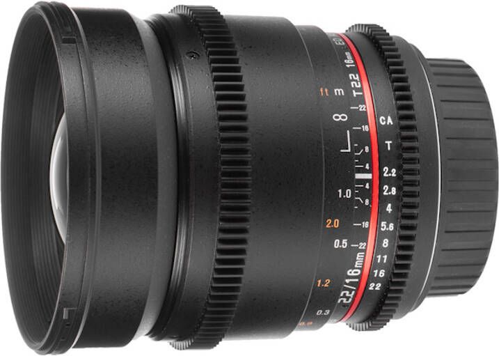 Samyang 16mm T2.2 ED AS UMC CS VDSLR (Canon M) OP=OP | Top 10 Objectieven lenzen | Fotografie Objectieven | 8809298882891