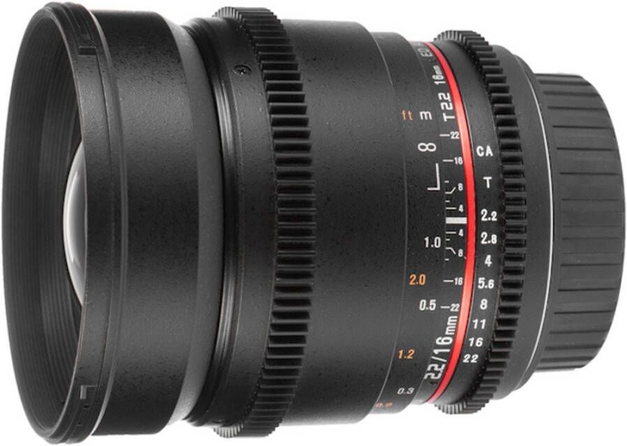 Samyang 16mm T2.2 ED AS UMC CS VDSLR (Canon M) OP=OP | Top 10 Objectieven lenzen | Fotografie Objectieven | 8809298882891