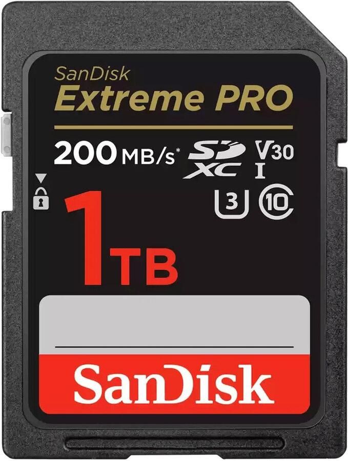 SanDisk SDXC Extreme PRO 1TB (R200MB s) | Geheugenkaarten | 0619659188641