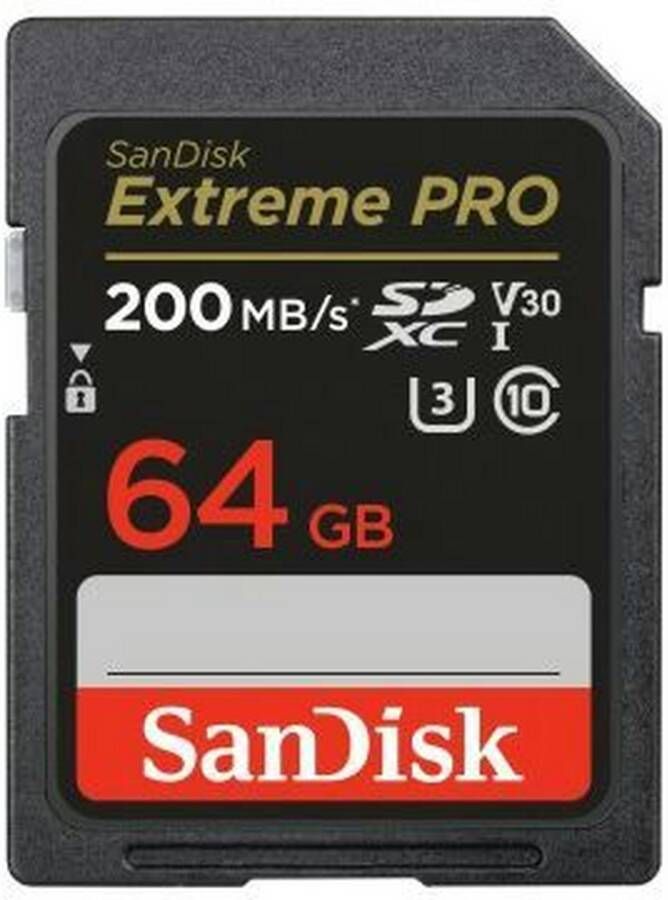 SanDisk SDXC Extreme Pro 64GB 200 90 MB s V30 Rescue Pro dl | Geheugenkaarten | 0619659188719