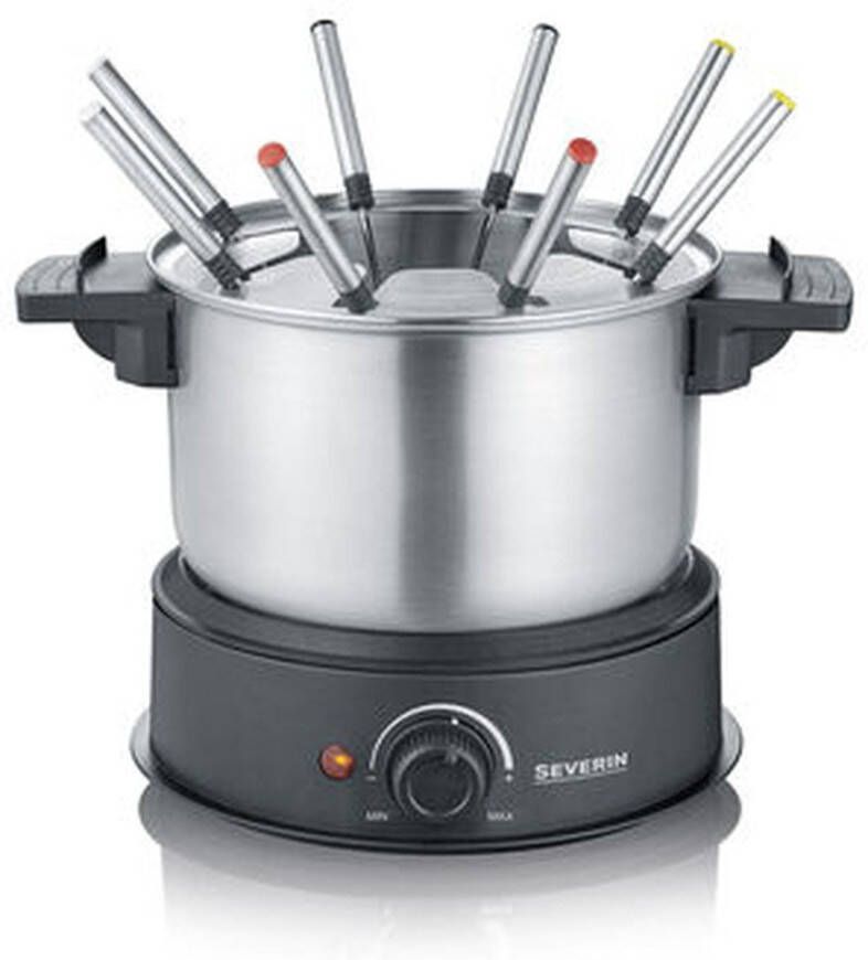 Severin Fondue 1 4 Liter Rvs Zwart 8 Pers 1500 W - Foto 2
