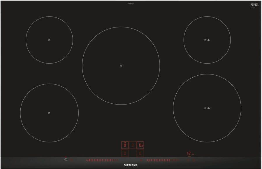 Siemens EH875LVC1E Kookplaat Inductie-vitrokeramisch 80cm | Inductiekookplaten | Keuken&Koken Kookplaten | EH875LVC1E