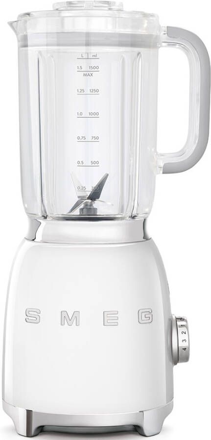 Smeg BLF01WHEU Blender Wit 800W 1 5L Jaren '50 stijl