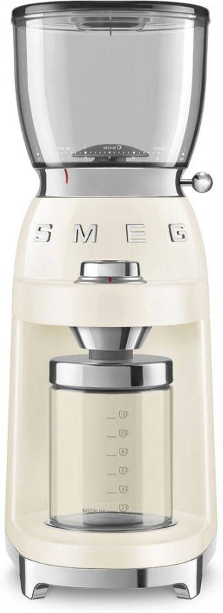Smeg Elektrische koffiemolen CGF01CREU Crème Jaren '50-stijl