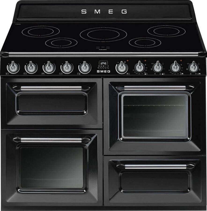 Smeg TR4110IBL2 fornuis Vrijstaand fornuis Inductiekookplaat zones Zwart A