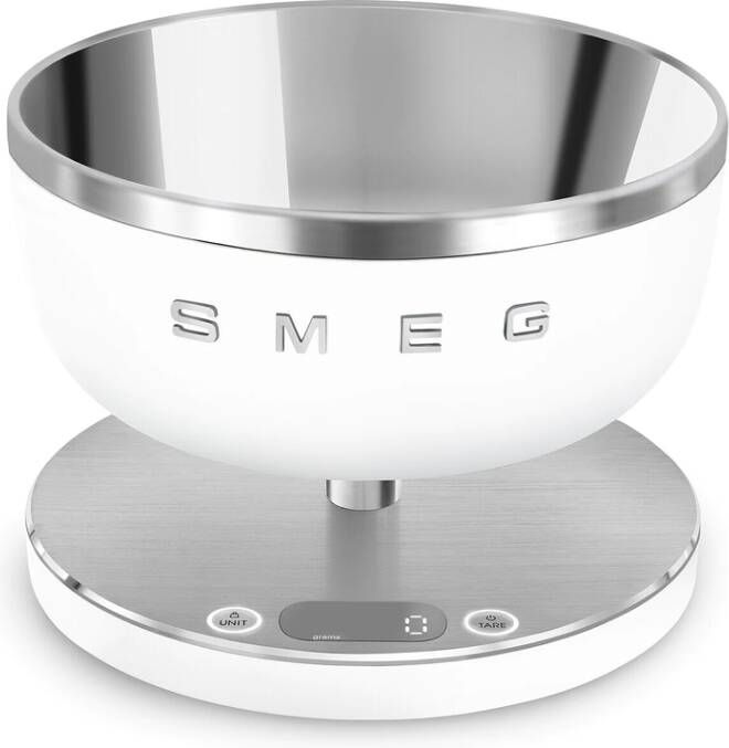 Smeg Keukenweegschaal Wit Mat KSC01WHMWW | Keukenweegschalen | Keuken&Koken Keukenapparaten | 8017709338190