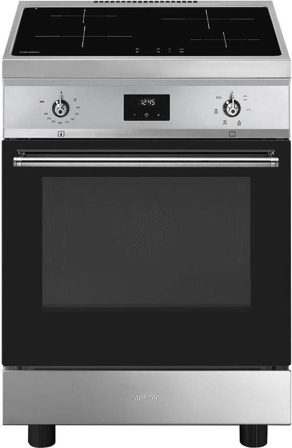 Smeg C6IMXT2 Classici Esthetisch Fornuis met Inductie Kookplaat 60 x 60 cm