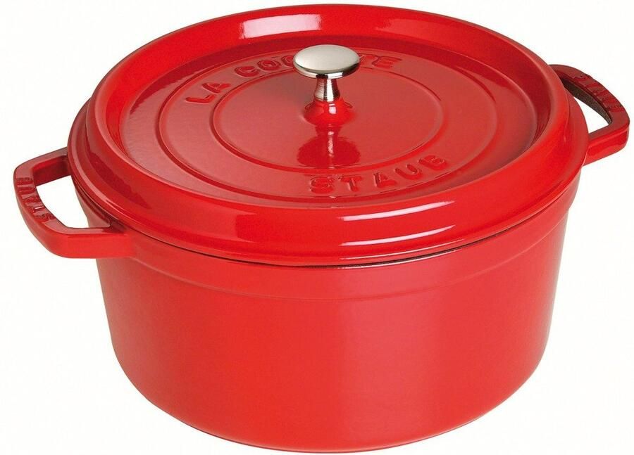 Staub Ronde Cocotte 28 cm kers 6 7 l | Potten&Pannen | Keuken&Koken Keukengerei | 1102806