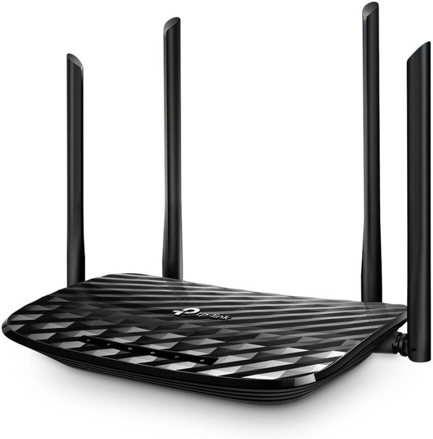 Qlima TP-Link Archer C6 draadloze router Gigabit Ethernet Dual-band (2.4 GHz 5 GHz) Zwart