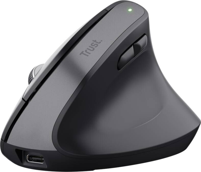Trust Bayo+ Ergonomische Draadloze Muis Zwart | Muizen | 8713439251463