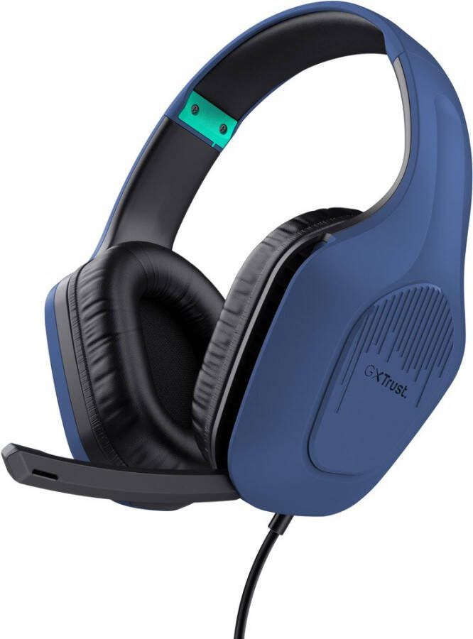 Trust GXT 415 Zirox Over-ear gamingheadset Headset Blauw