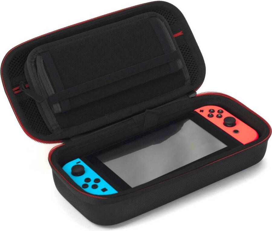 2BEFUN Nintendo Switch Case Incl. Screenprotector Nintendo Switch Hoes Nintendo Switch Accessoires Zwart